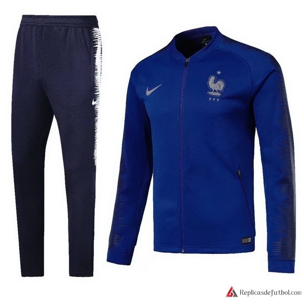 Chandal Francia 2018 Azul Marino Azul